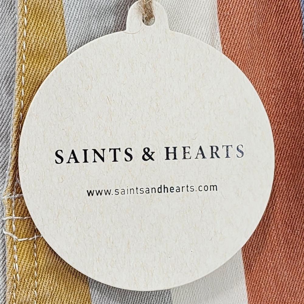 Saints & Hearts Women's Retro Amplified Stripe Flare Jeans - 2XL - Picture 9 of 9
